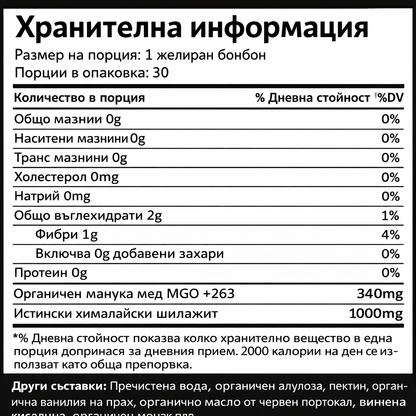 Премиум Шиладжит Желирани Бонбони